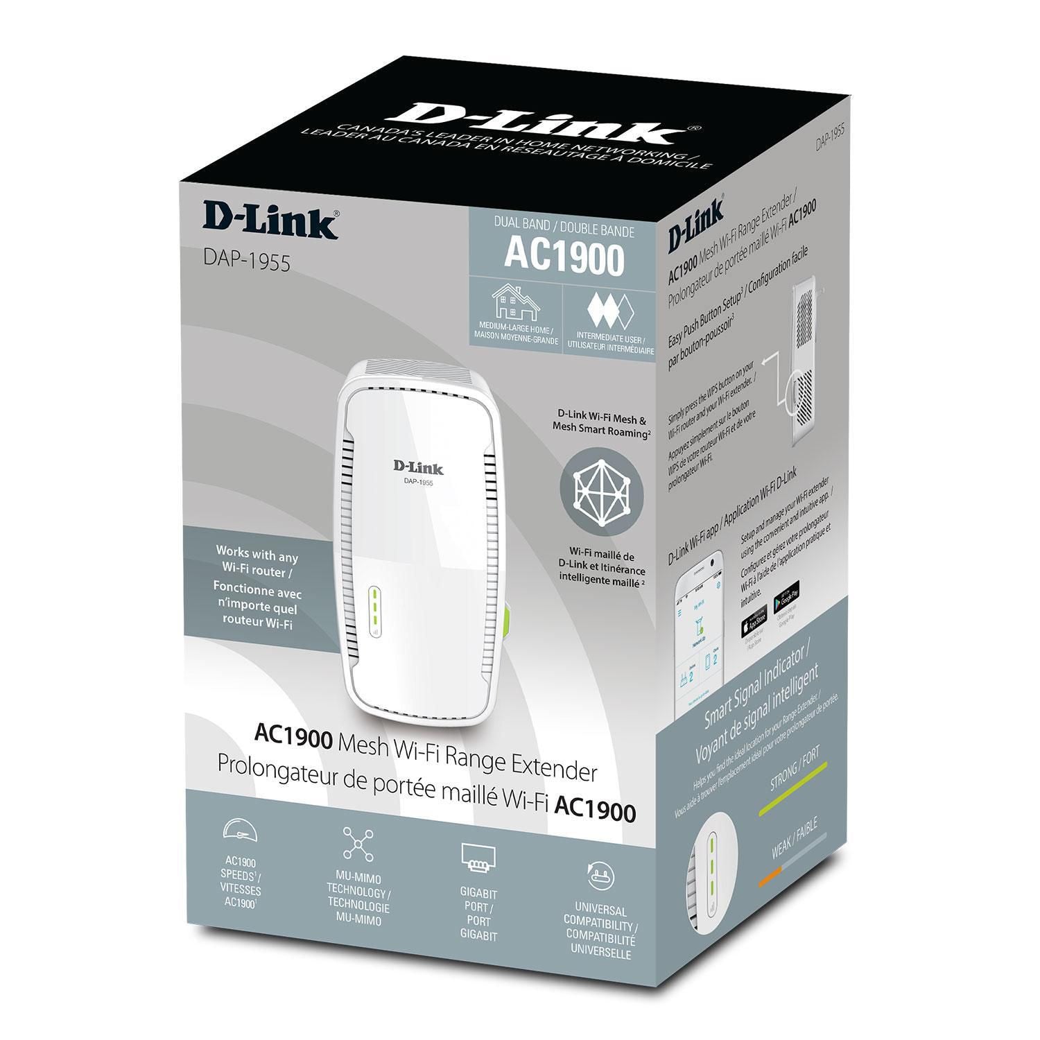 D-Link AC1900 High-Performance Mesh WI-Fi Range Extender