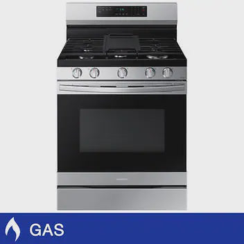 Samsung 30 in. 6 cu. ft. Stainless Steel Freestanding Gas Range with Air Fry Model  NX60A6511SS/AA